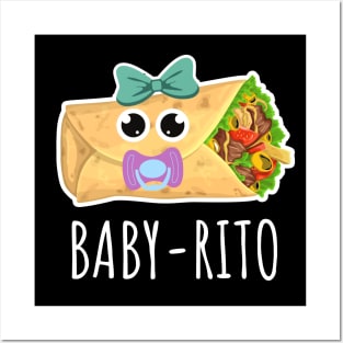 Baby-rito Funny Baby Burrito Posters and Art